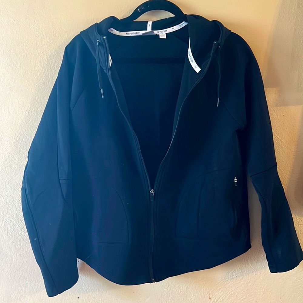 Black Puma full zip hoody. Barely worn.
